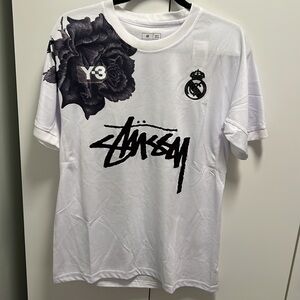 Stussy Adidas Y-3 Real Madrid Soccer Football Jersey NWT